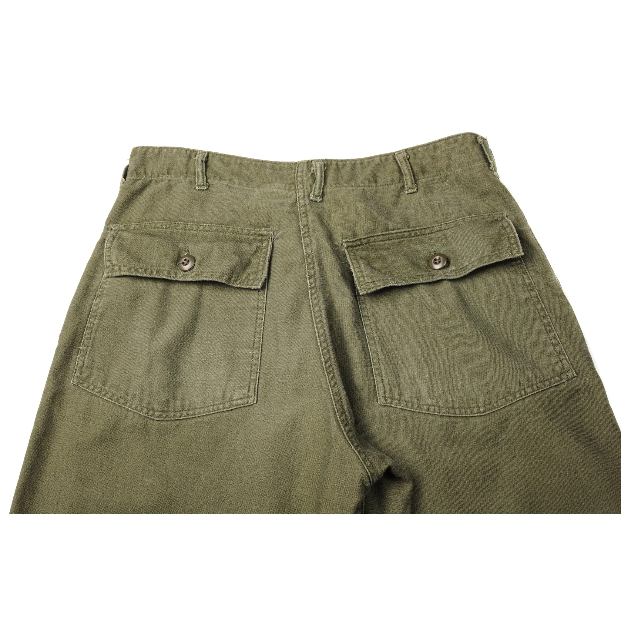 VINTAGE US ARMY UTILITY OG-107 SATEEN PANTS 1971 VIETNAM WAR SIZE W31 L27