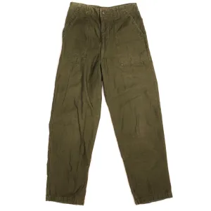 VINTAGE US ARMY UTILITY OG-107 SATEEN TROUSERS PANTS 1970 VIETNAM WAR W28 L30