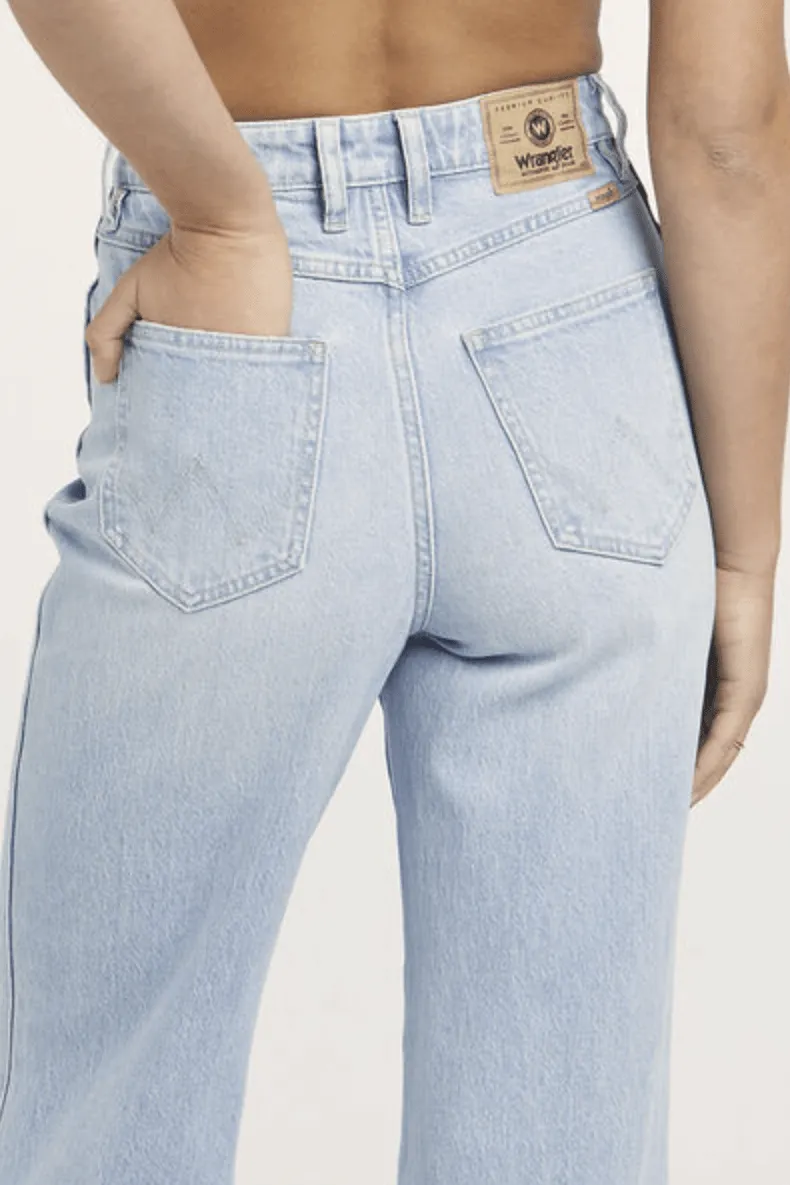 WRANGLER HI BELLS FLARED JEAN - BLUE SWELL