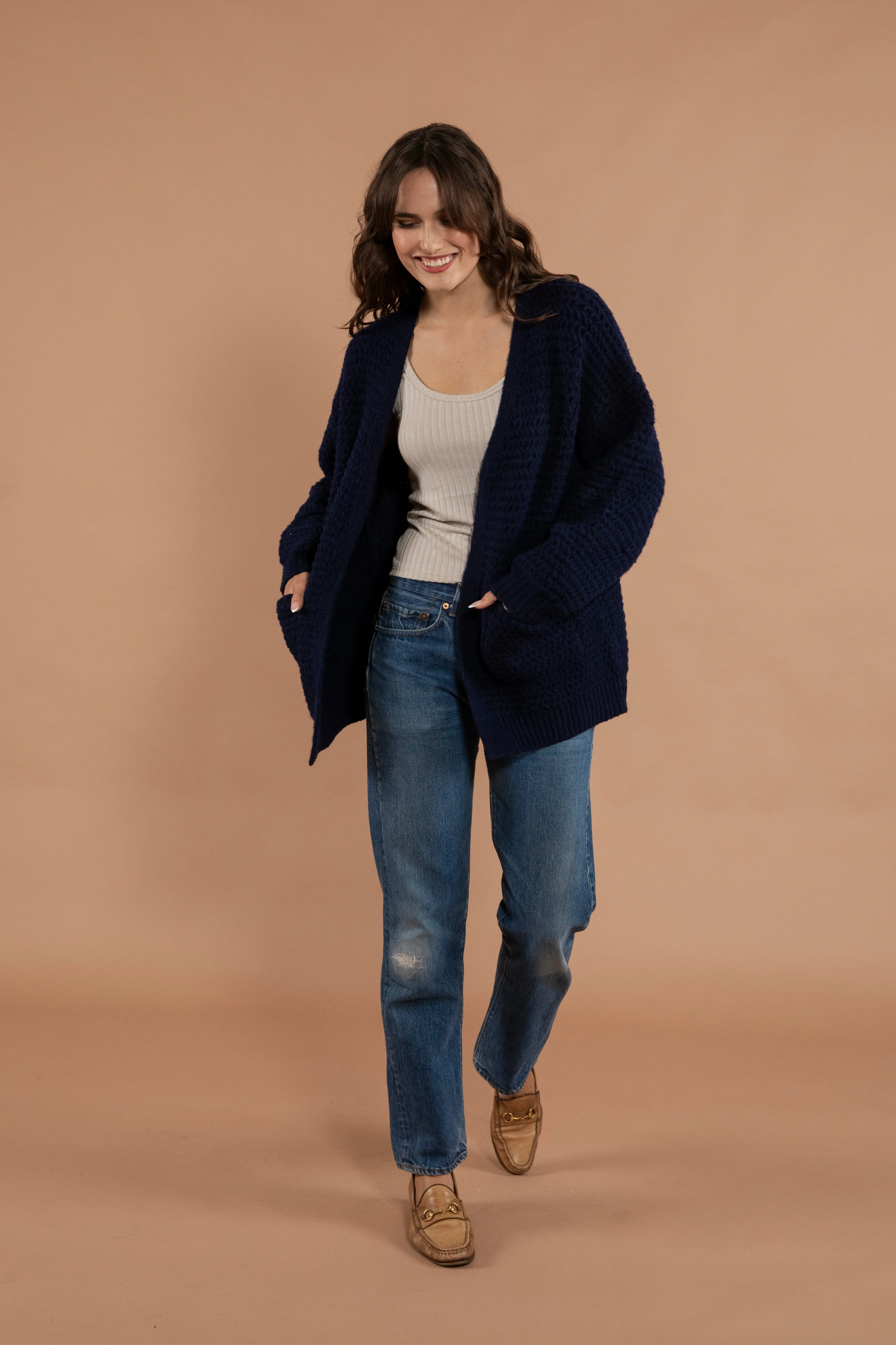 Ziya Womens Lightweight Open Front Cardigan