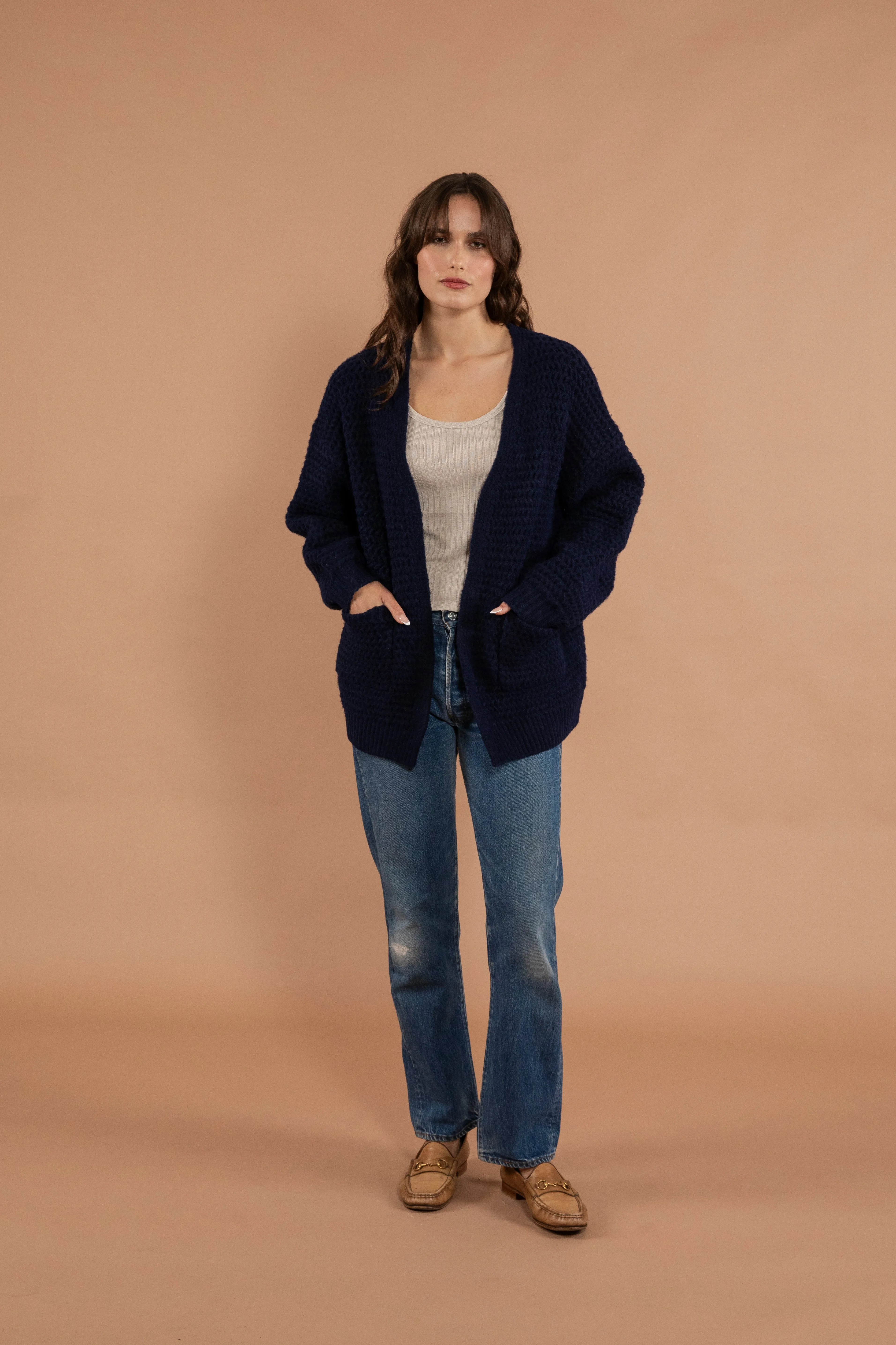 Ziya Womens Lightweight Open Front Cardigan